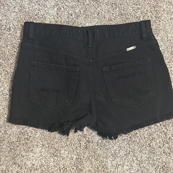 KanCan Black distressed shorts - Picture 2 of 2